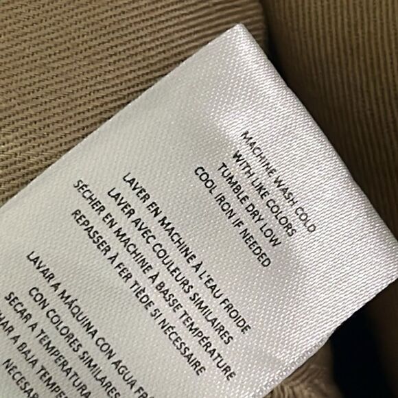 ReDone Pants womens size 31 washed khaki Y2K 90s wide leg cotton High rise New - Picture 11 of 13